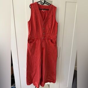 Universal Thread Red Denim jumpsuit